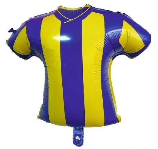 18'' Forma Sarı Lacivert Folyo Balon