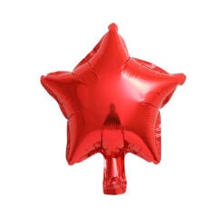 5'' Kırmızı Yıldız Folyo Balon 50'li