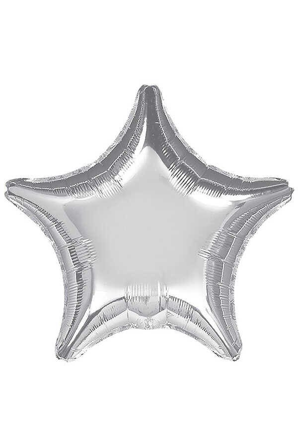 18'' Gümüş Yıldız Folyo Balon