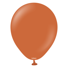 5'' Retro Balon Yanık Turuncu (Rust Orange) 100’lü