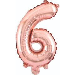 6- RAKAM 34'' ROSEGOLD RENK BALON 76 CM
