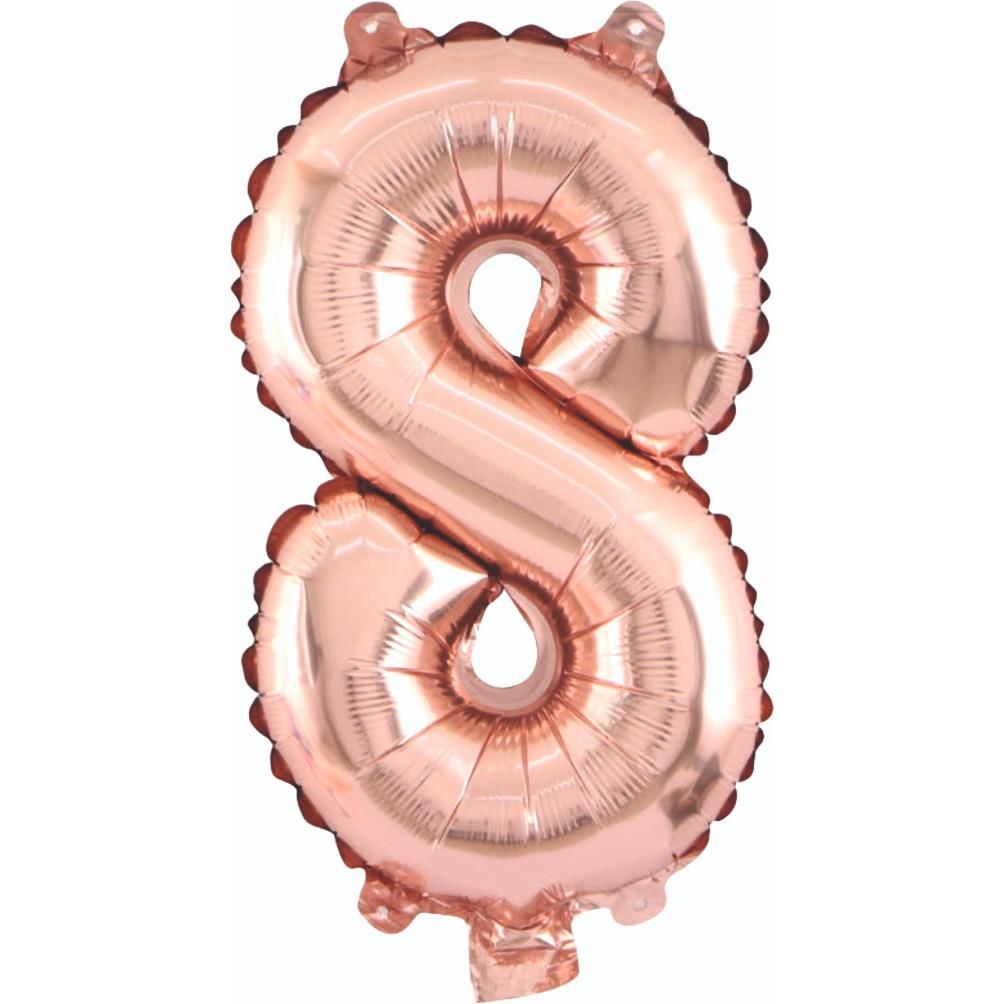 8- RAKAM 34'' ROSEGOLD RENK BALON 76 CM