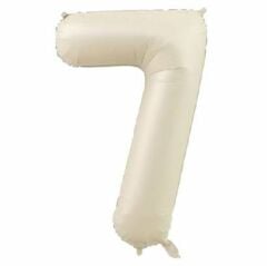 7- RAKAM 34'' KREM RENK BALON 76 CM
