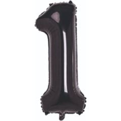 1- RAKAM 34'' SİYAH RENK BALON 76 CM