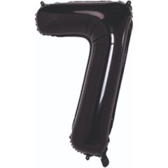 7- RAKAM 34'' SİYAH RENK BALON 76 CM