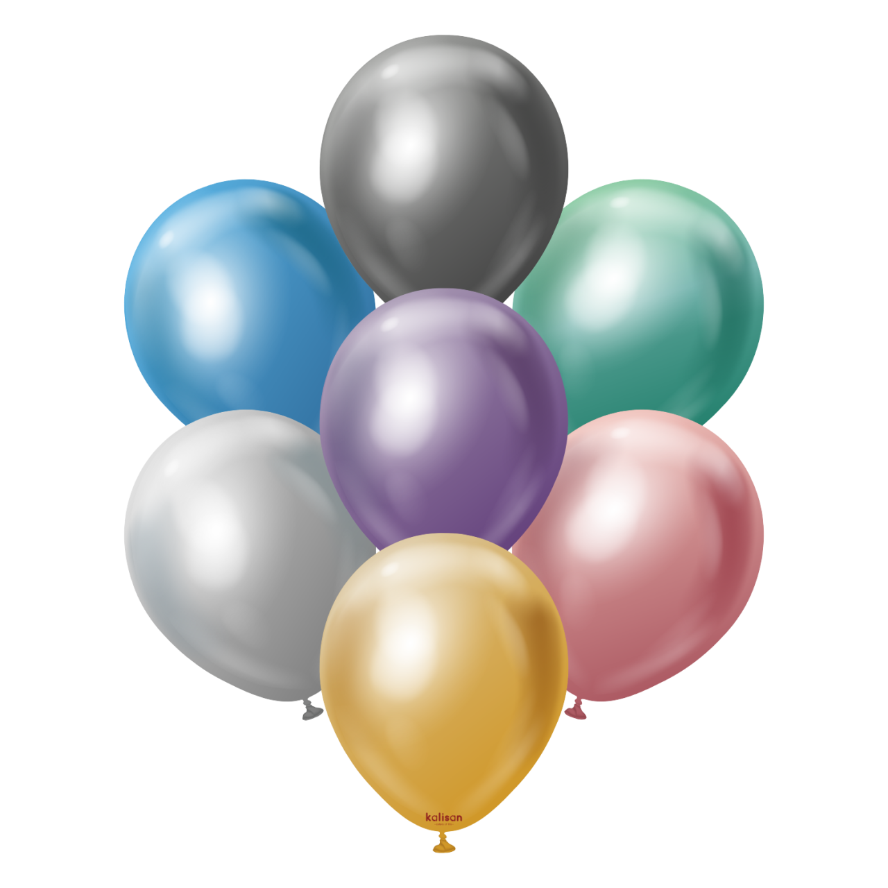 12'' Mirror Balon Karışık 50'li