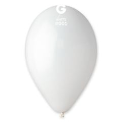 10'' Pastel Beyaz 100'lü
