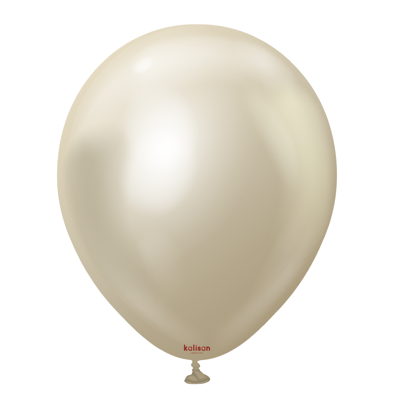 12'' Mirror Balon Beyaz Altın (White Gold) 50’li