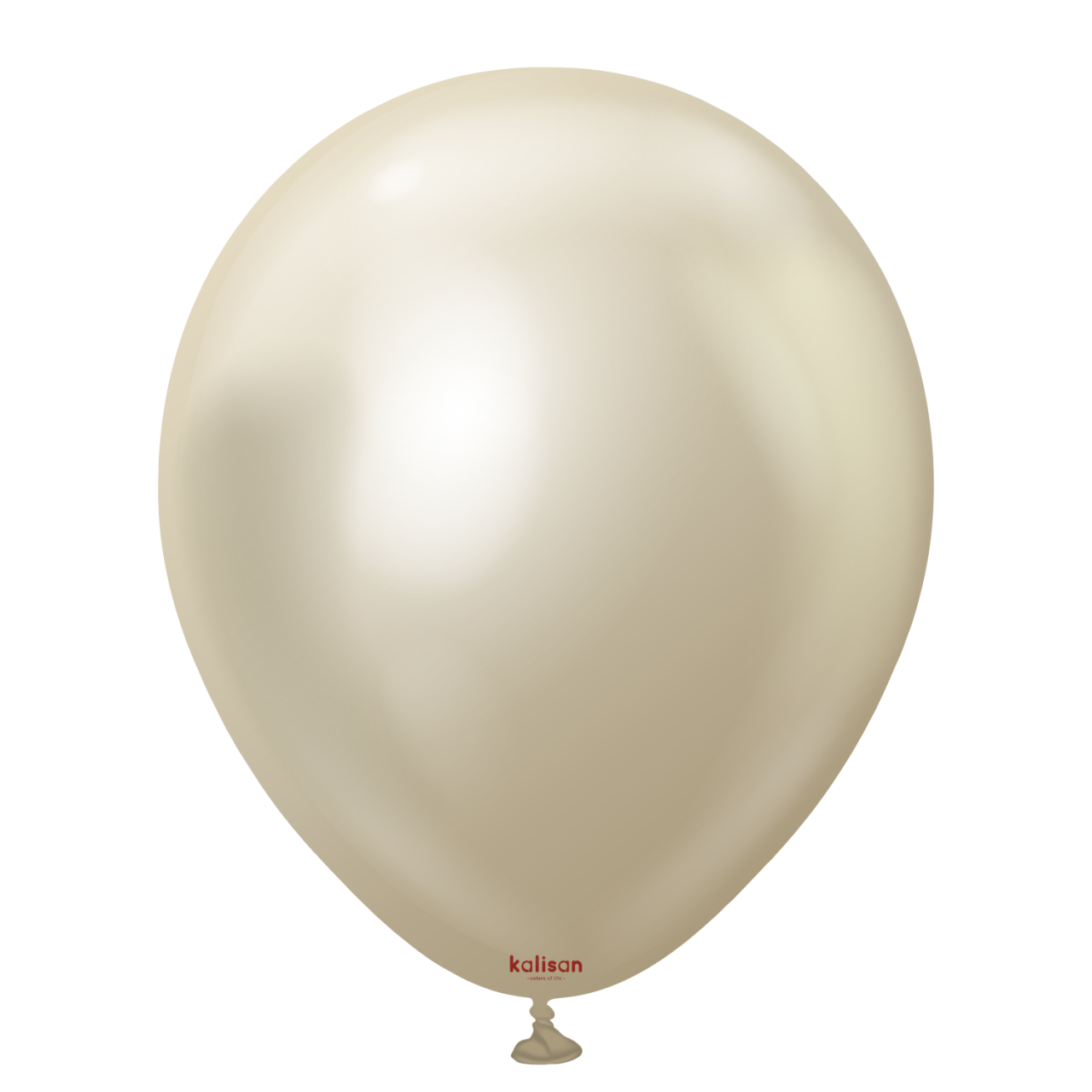 12'' Mirror Balon Beyaz Altın (White Gold) 50’li