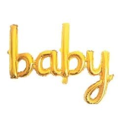 Baby Altın Folyo Balon 92x63
