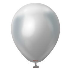 5'' Mirror Balon Gümüş (Silver) 100’lü