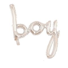 Boy Gümüş Folyo Balon 74x45
