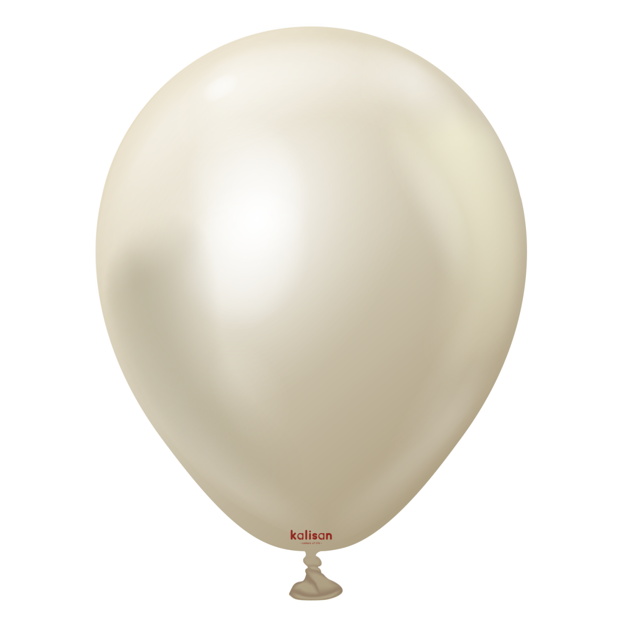 5'' Mirror Balon Beyaz Altın (White Gold) 100’lü