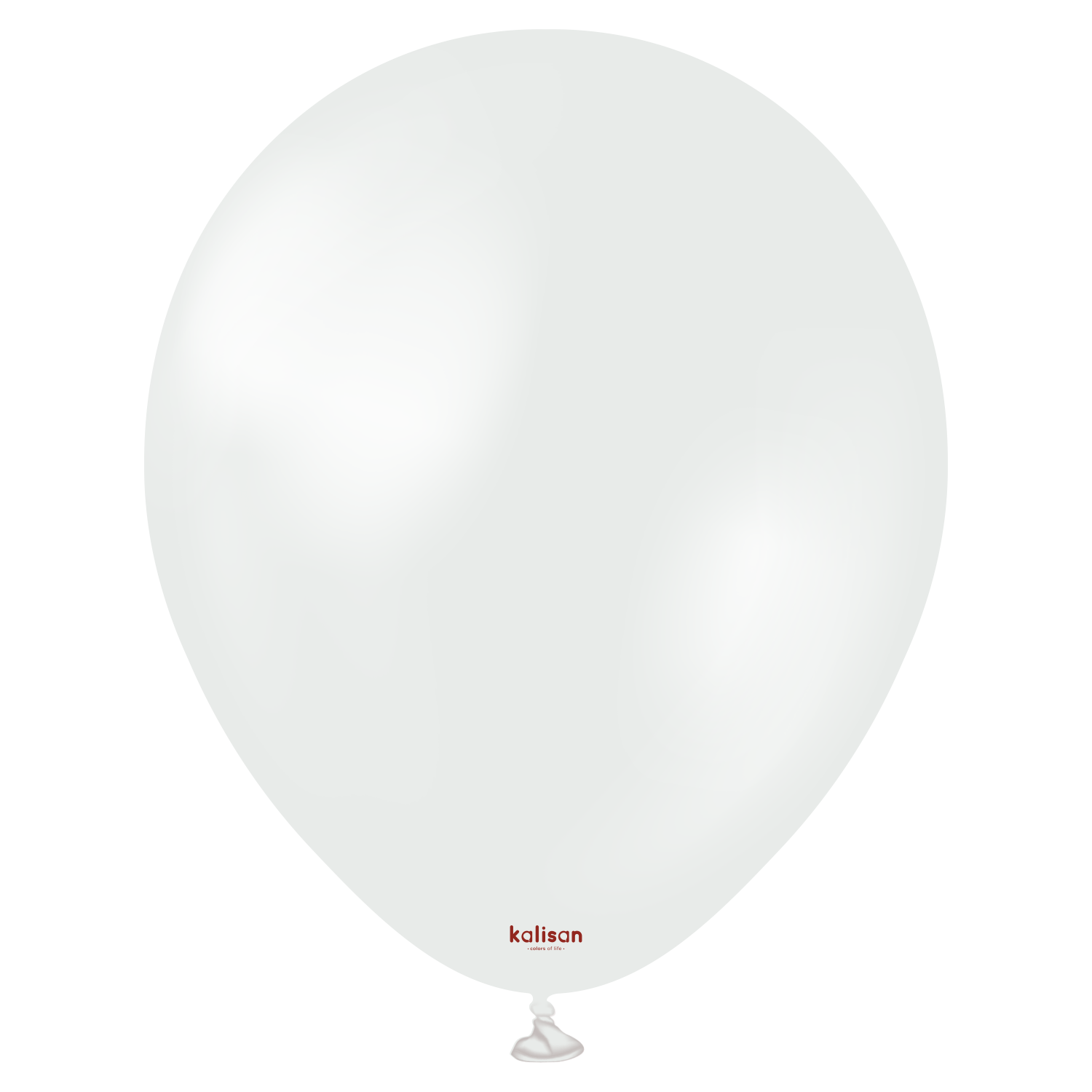 12'' Kalisan Metalik İnci Beyazı Balon (Pearl White) 50'li