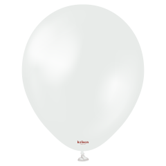 12'' Kalisan Metalik İnci Beyazı Balon (Pearl White) 50'li