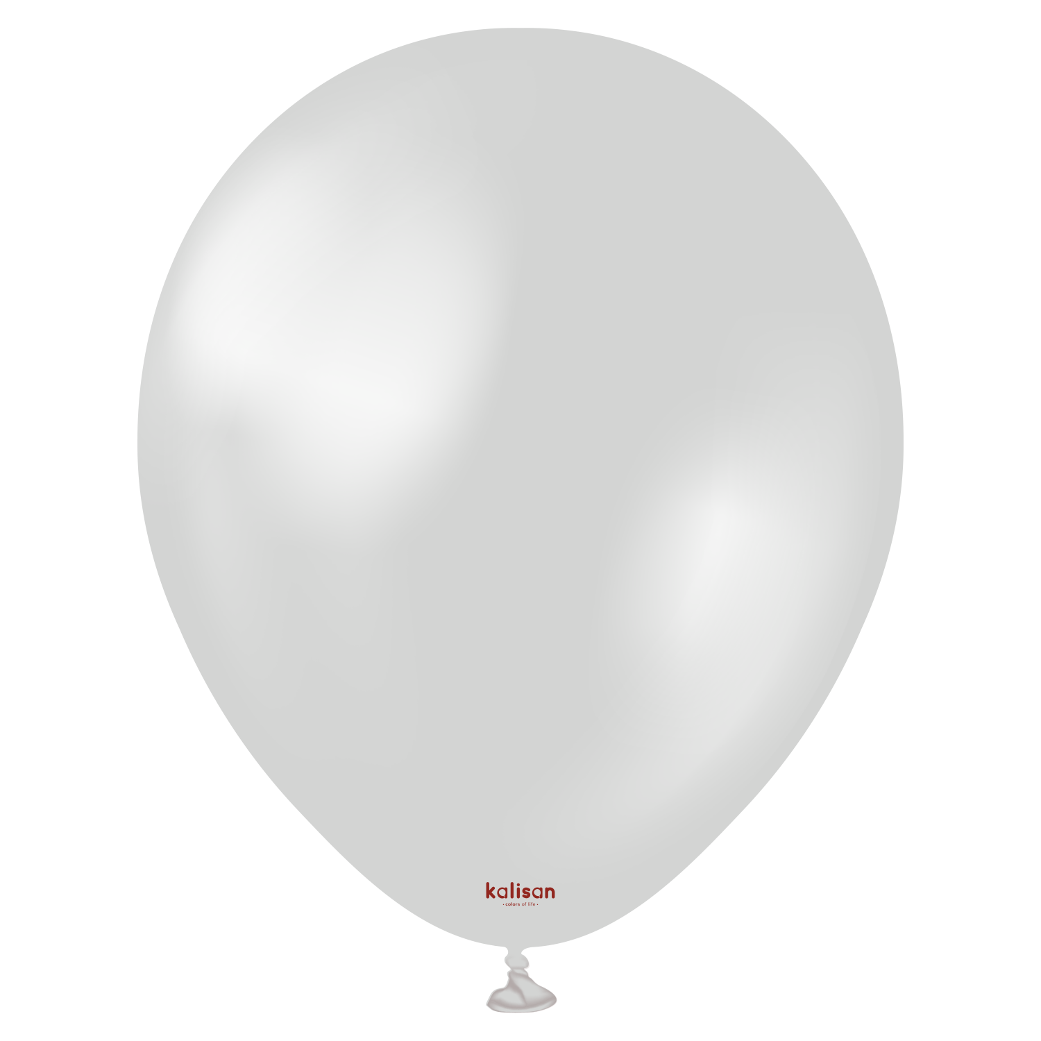 12'' Kalisan Metalik Gümüş Balon (Silver) 50'li