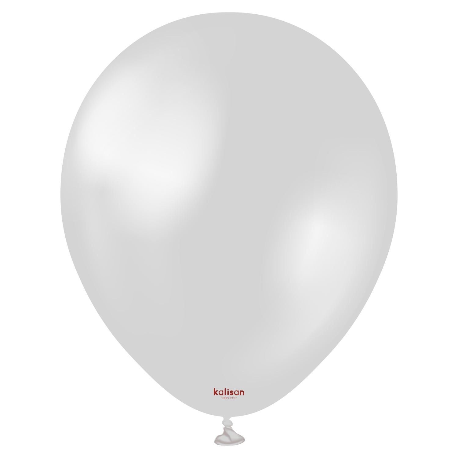 12'' Kalisan Metalik Gümüş Balon (Silver) 50'li