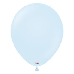 18'' Makaron Bebek Mavi Balon (Mac Baby Blue) 5'li