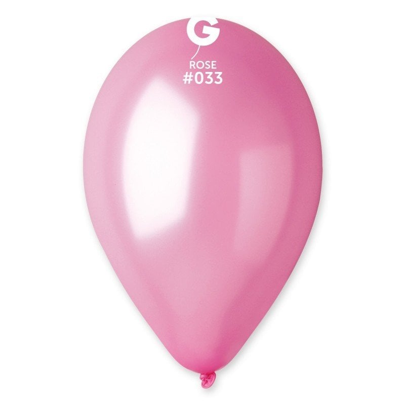 11'' Metalik Balon Pembe 100’lü
