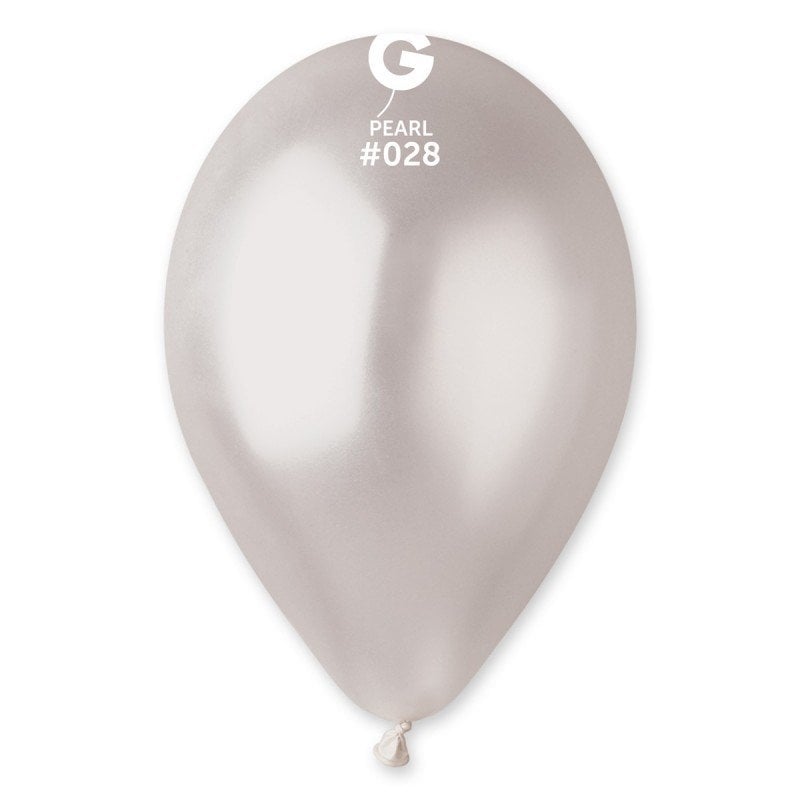 11'' Metalik Balon İnci Beyazı 100’lü