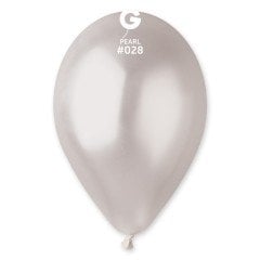 11'' Metalik Balon İnci Beyazı 100’lü
