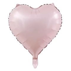 18'' Retro Soft Pembe Kalp Folyo Balon
