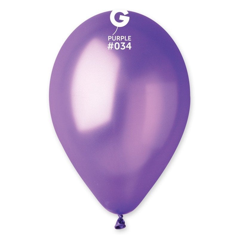 11'' Metalik Balon Mor 100’lü