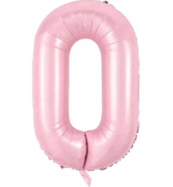 0- RAKAM 34'' PEMBE RENK BALON 76 CM