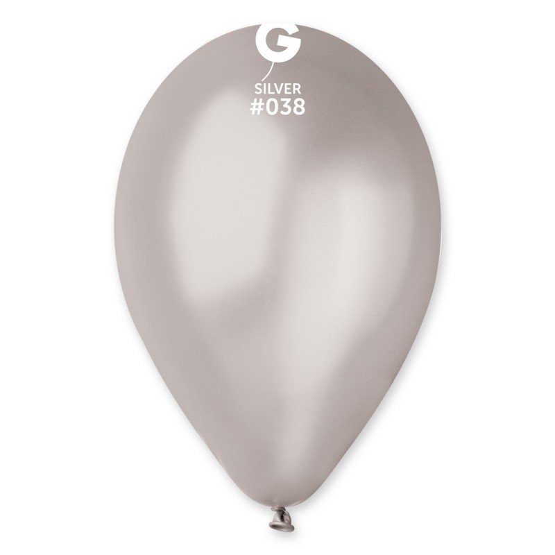 11'' Metalik Balon Gümüş 100’lü