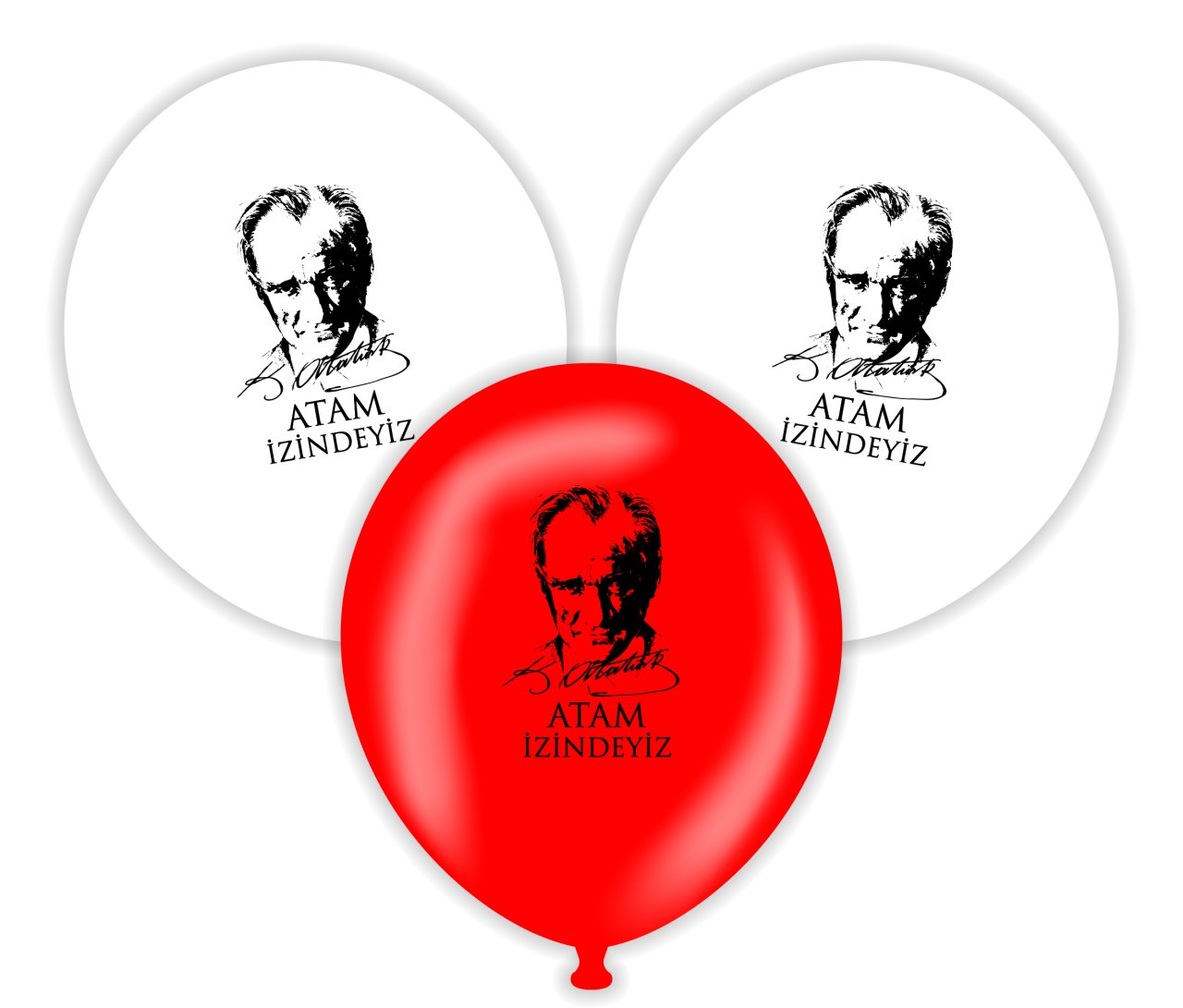 12'' Ata Baskılı Balon 25’li