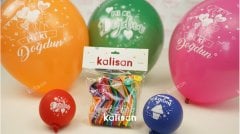 12'' Karışık İyiki Doğdun Baskılı Balon 25’li