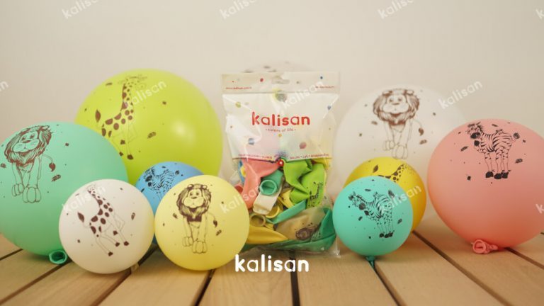 12'' Safari Hayvan Baskılı Balon 25’li