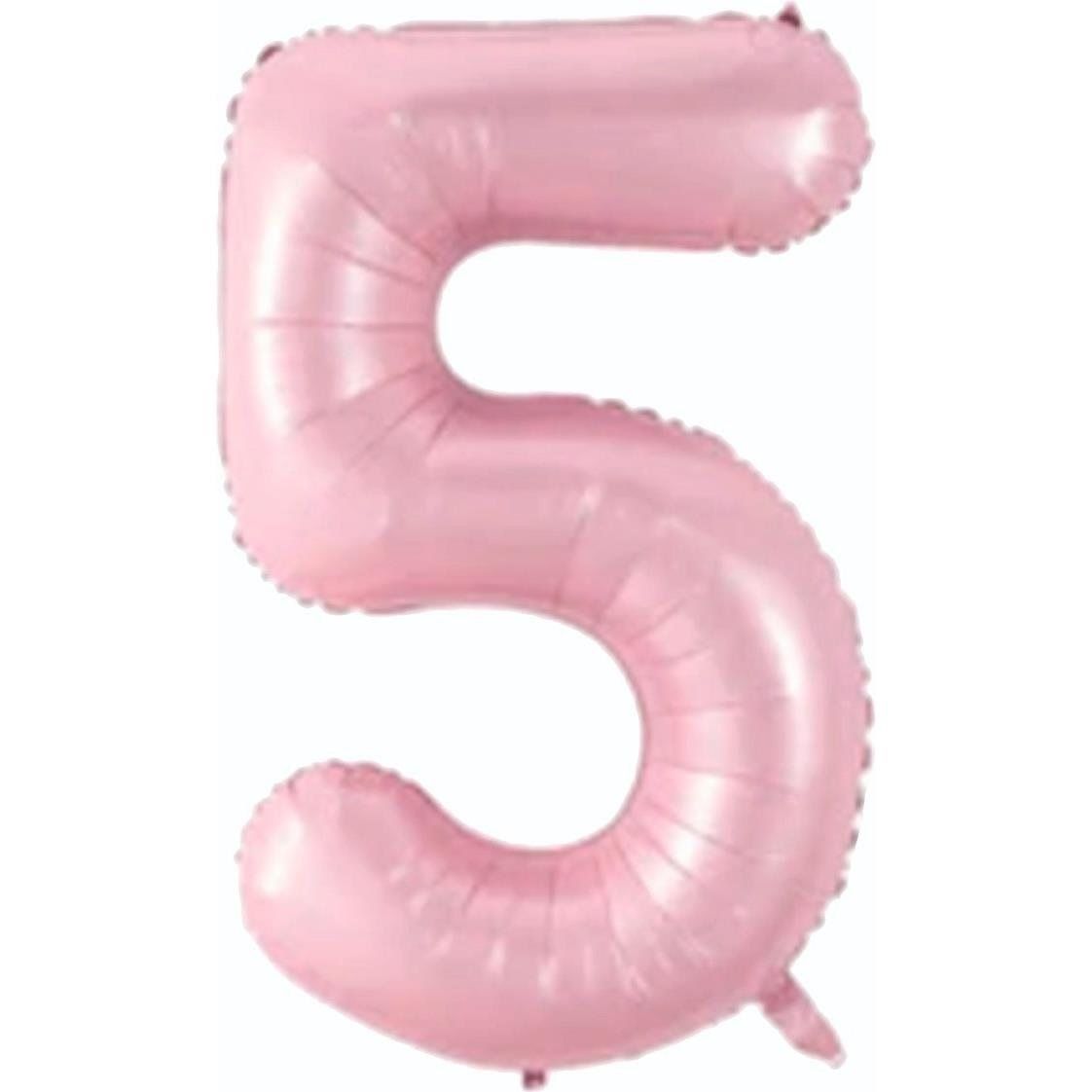 5- RAKAM 34'' PEMBE RENK BALON 76 CM