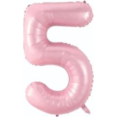 5- RAKAM 34'' PEMBE RENK BALON 76 CM