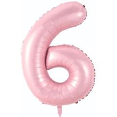 6- RAKAM 34'' PEMBE RENK BALON 76 CM
