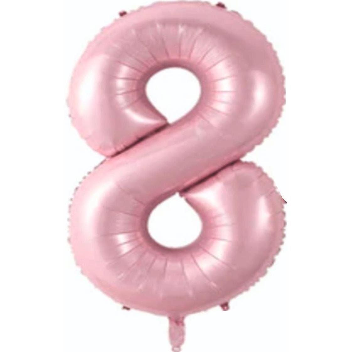 8- RAKAM 34'' PEMBE RENK BALON 76 CM