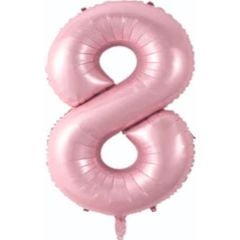 8- RAKAM 34'' PEMBE RENK BALON 76 CM