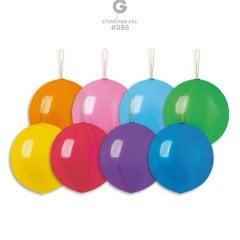 18'' Pastel Punch Balon Baskılı 50'li