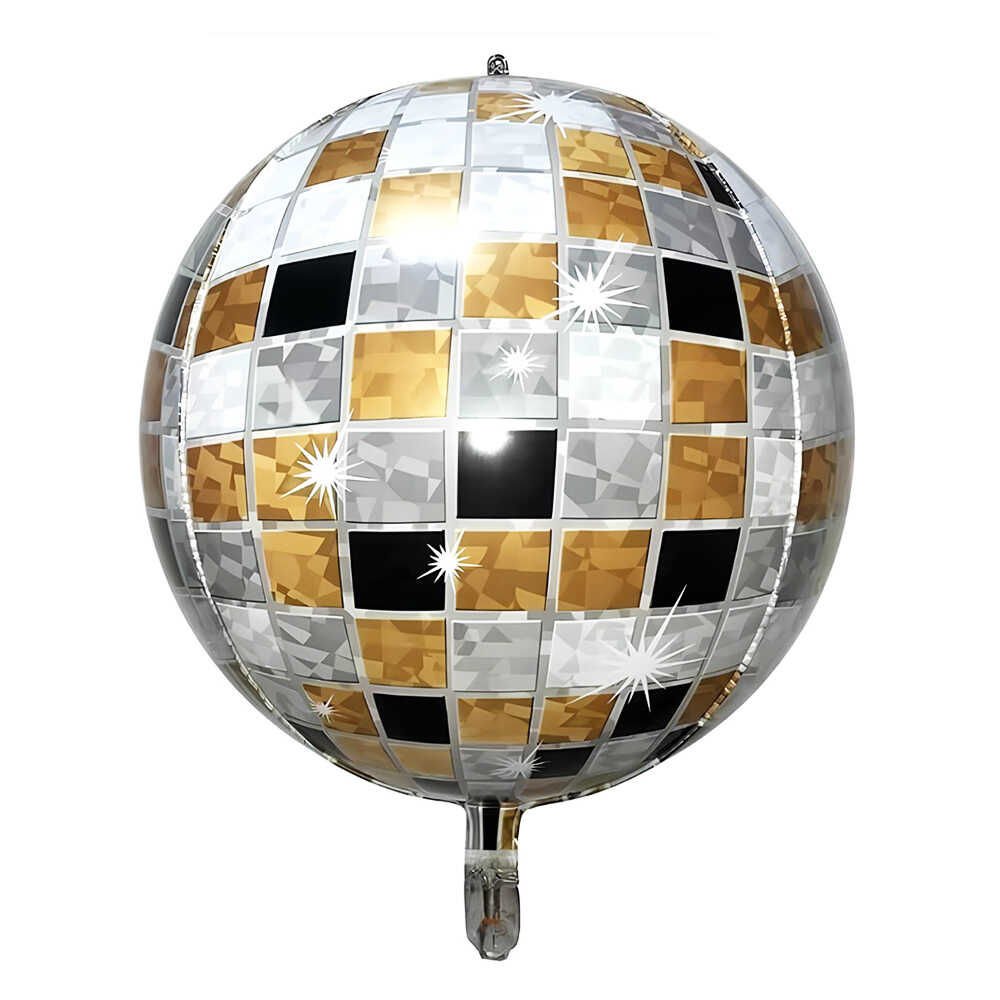 22'' Siyah-Altın Disko Folyo Balon