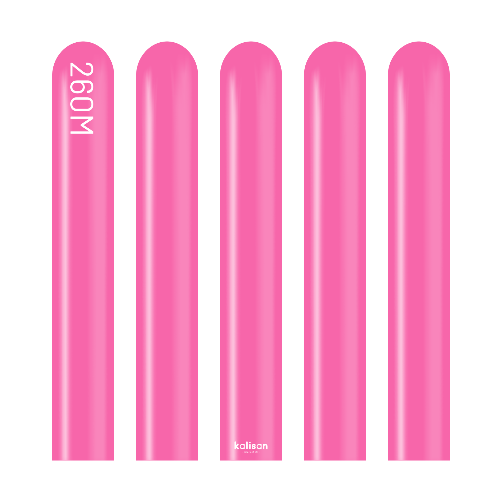 Pastel Fuşya Sosis Balon (Fuchsia) 100'lü