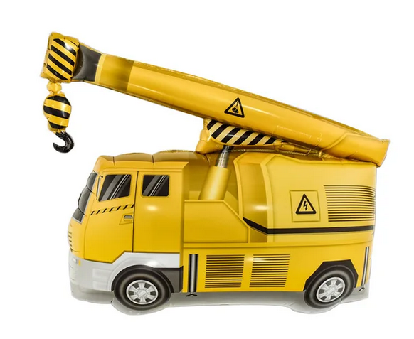 Büyük Boy Vinç İnşaat Arabası Folyo Balon 77x83