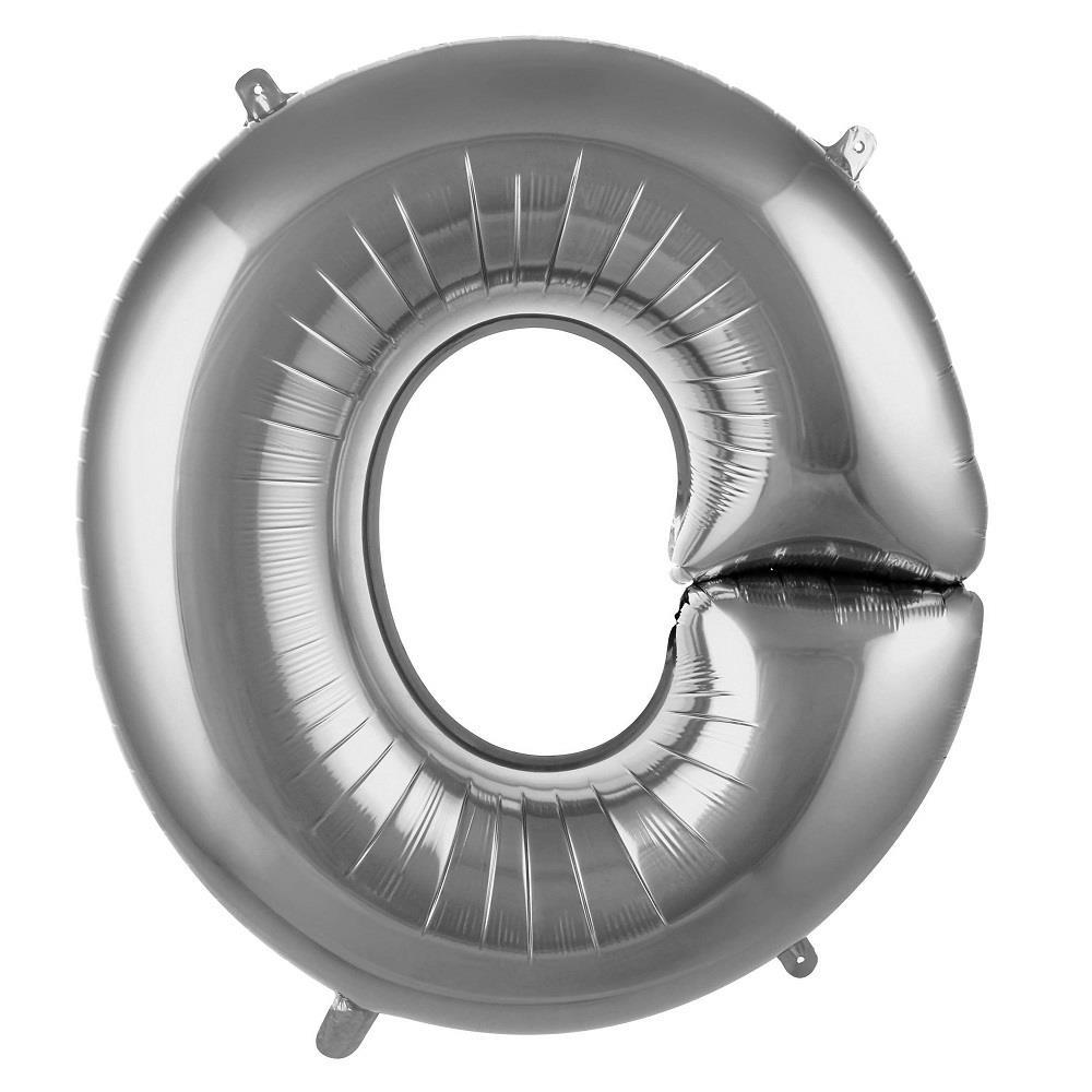 O- HARF 40'' GÜMÜŞ RENK BALON 100 CM
