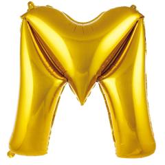 M- HARF 40'' ALTIN RENK BALON 100 CM