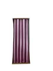 Metalik Pembe Şamdan Mumu 25cm 10'lu