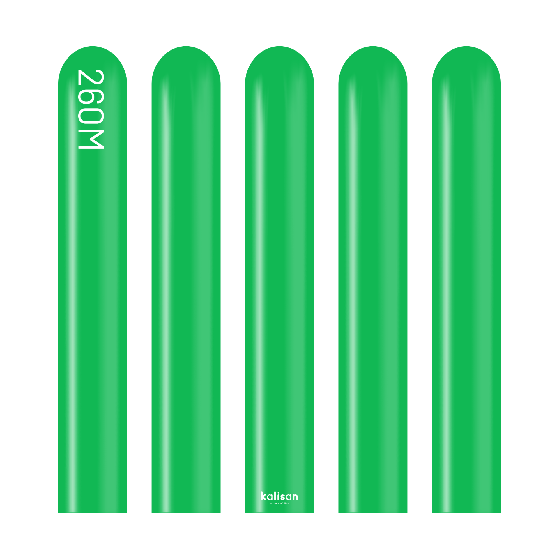 Pastel Çimen Yeşili Sosis Balon (Green) 100'lü