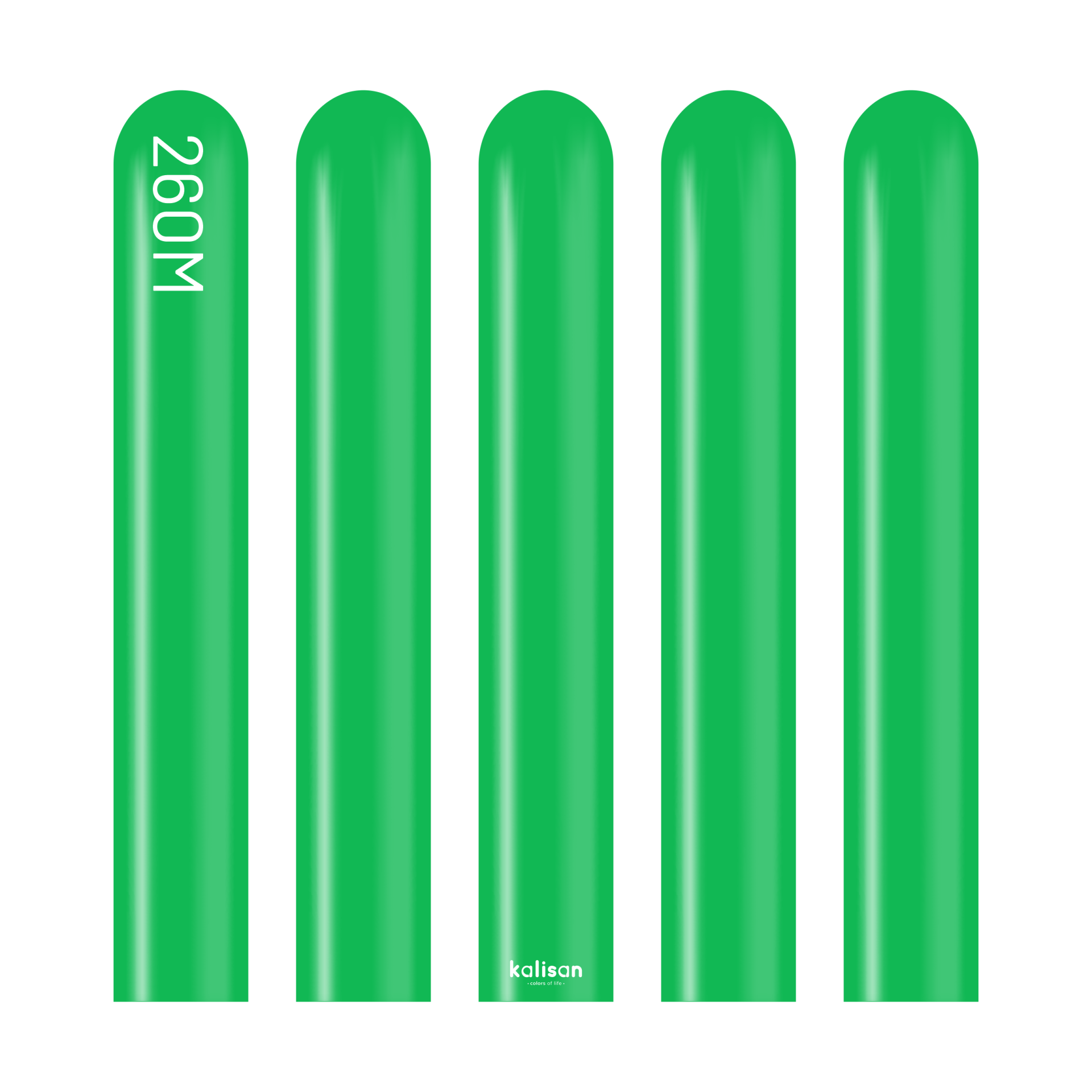 Pastel Çimen Yeşili Sosis Balon (Green) 100'lü