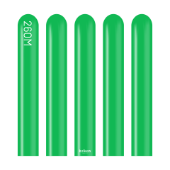 Pastel Çimen Yeşili Sosis Balon (Green) 100'lü