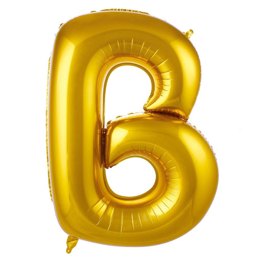 B- HARF 40'' ALTIN RENK BALON 100 CM
