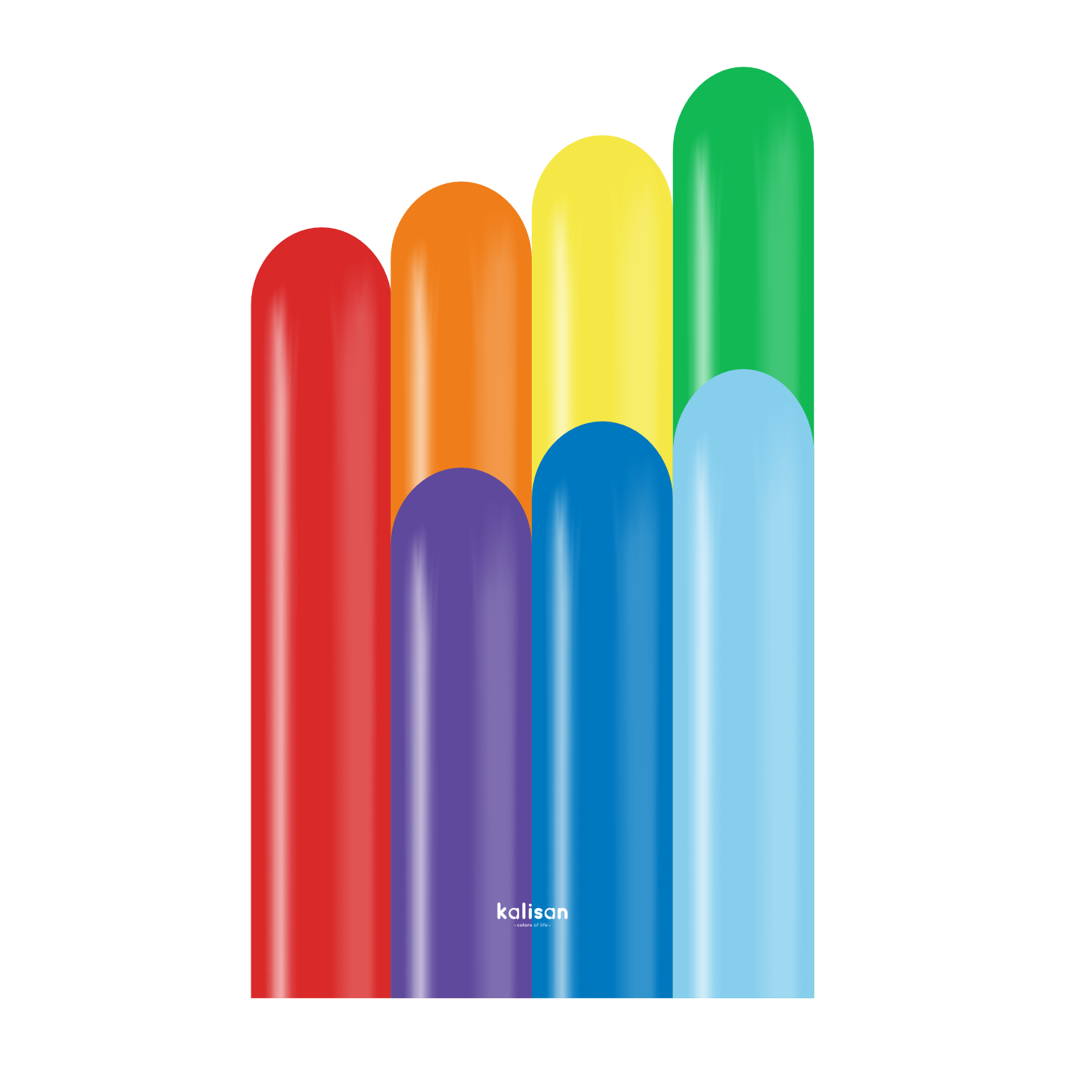 Pastel Rainbow ( Gökkuşağı ) Sosis Balon 100'lü