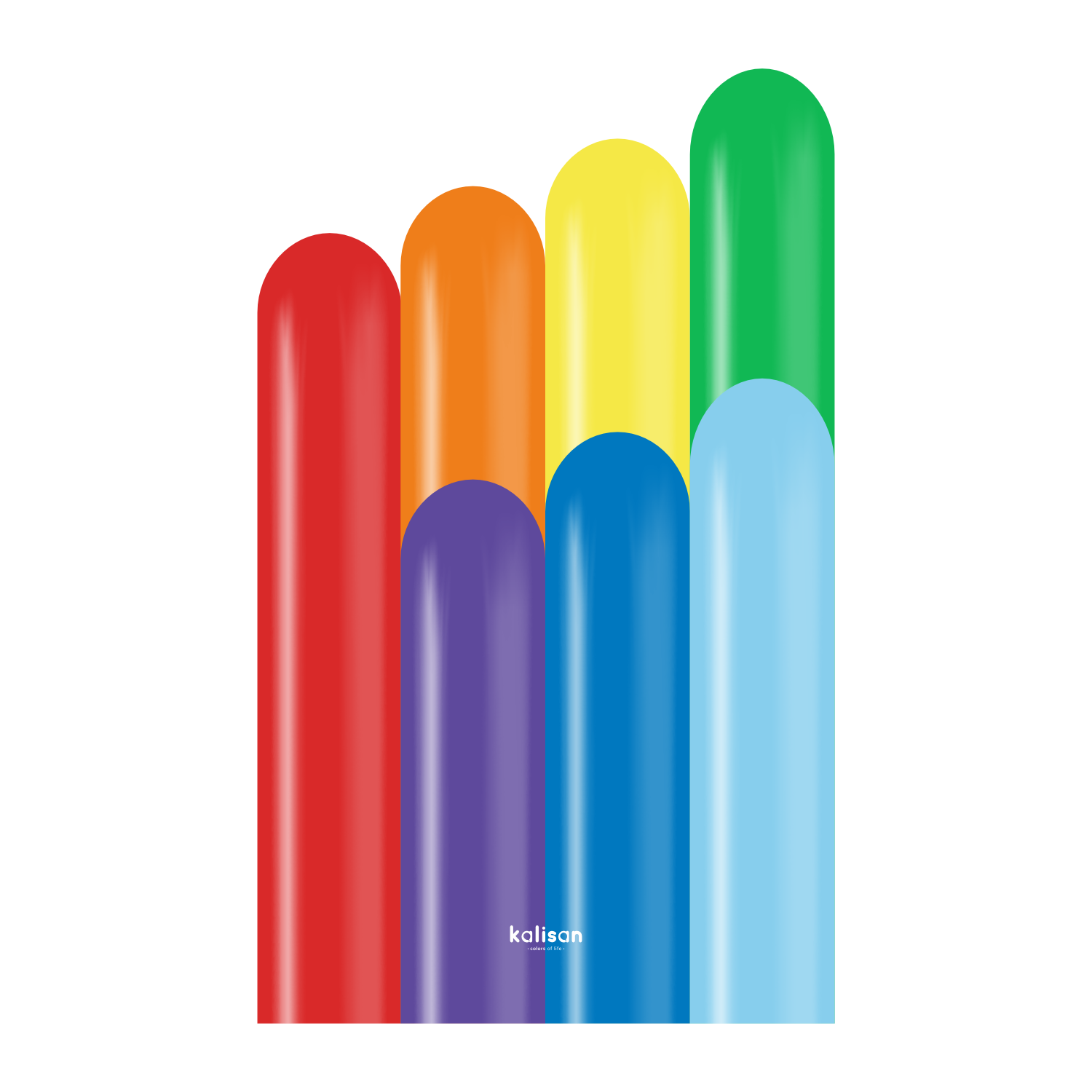 Pastel Rainbow ( Gökkuşağı ) Sosis Balon 100'lü